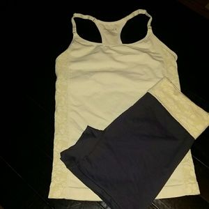 NWOT DANSKIN WOMEN'S Tank and Short Set Large